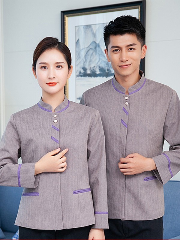 紫色條紋保潔服 紫色條紋保潔服