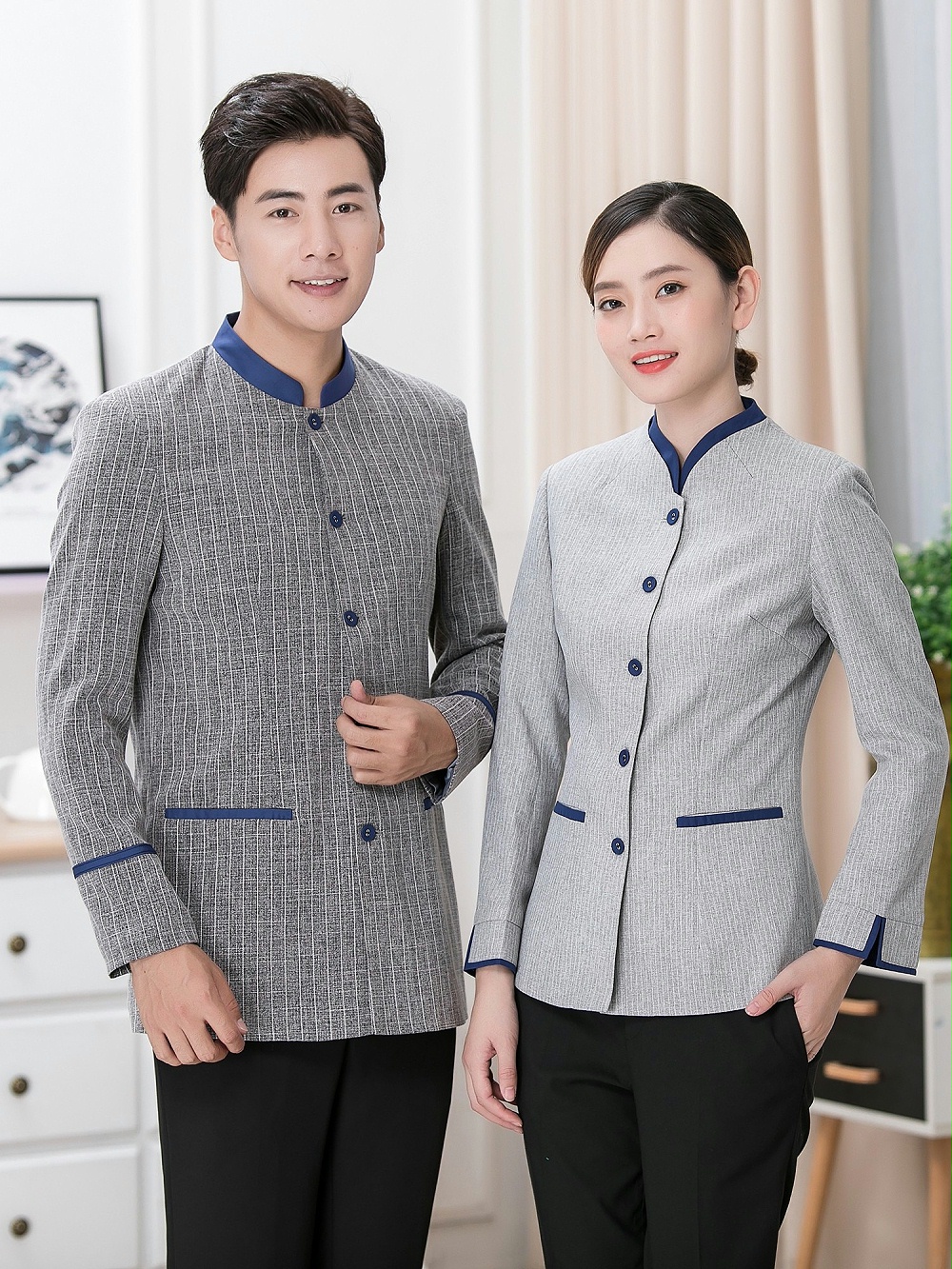 條紋保潔工作服 條紋保潔工作服