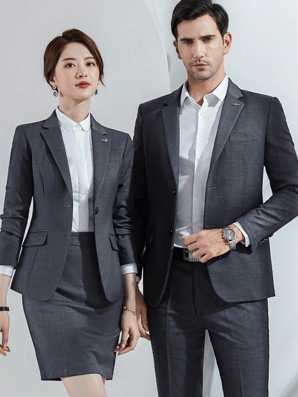 灰色男女西服職業(yè)裝 灰色男女西服職業(yè)裝